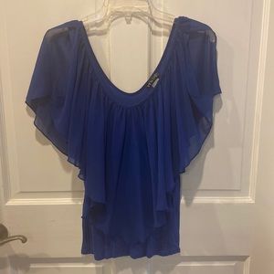 Ladies Vibrant Blue Blouse